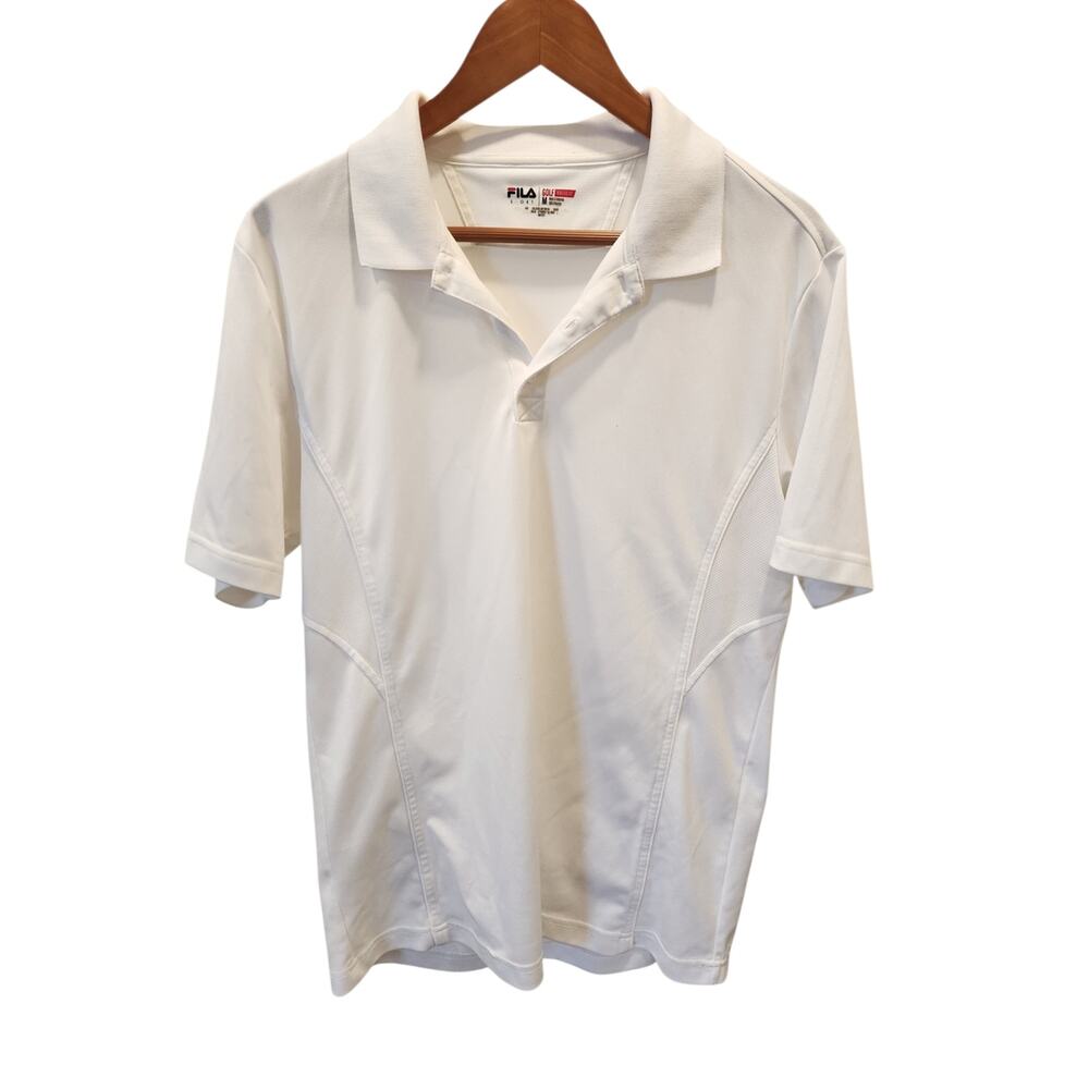 FILA White Men's Athletic Polo Shirt